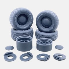 1/18 Resin 15 inch Smoothie Wheels, BFGoodrich Radial T/A Tires, and Brake Set