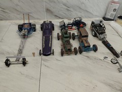 Model Junkyard/parts Plastic, Custom Race Car Lot Of 6,vintage dirt/drag Cars