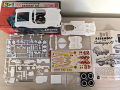 SUPER RARE! *ORIGINAL VINTAGE SMP AMT 1960 CHEVY CORVETTE HARDTOP KIT *COMPLETE!