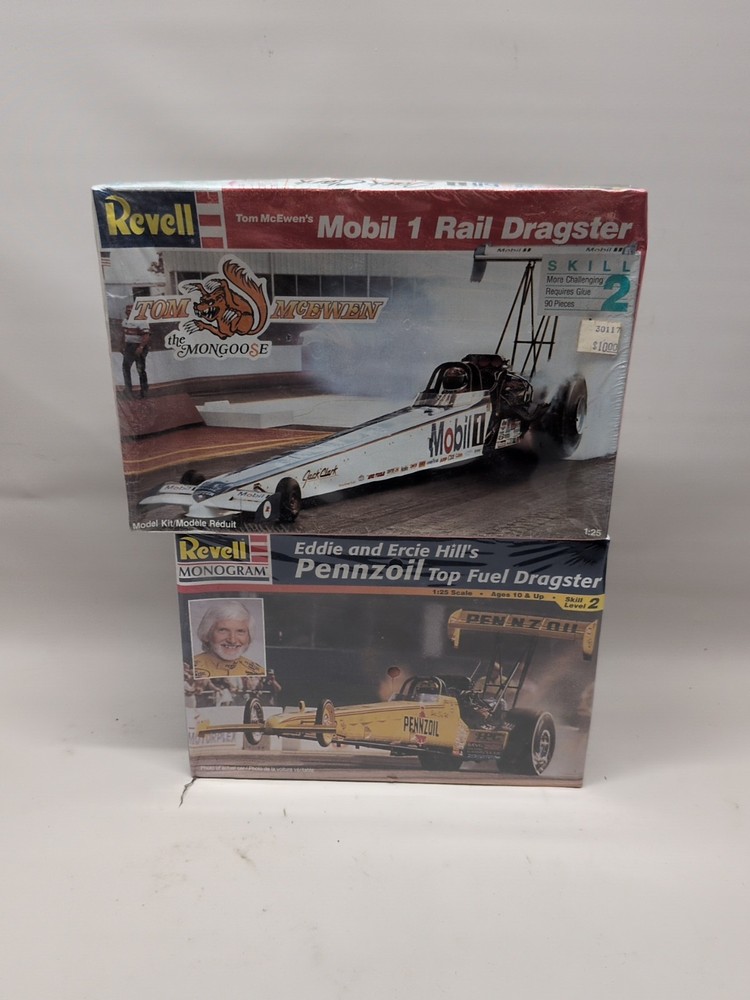 Lot(2) Revell Dragser Kits 1:25 Scale 7497 Mobile 1 85-7650 Pennzoil New/Sealed