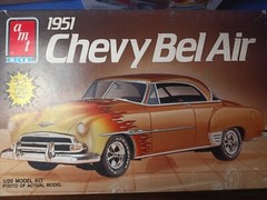 🌟 License Plates 1951 Chevy Bel Air 1:25 Scale 1000s Model Car Parts 4 Sale AMT