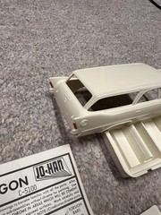 Jo-Han Plymouth Police Emergency Wagon 1:25 Model Kit #C-5100 (STARTED / READ)