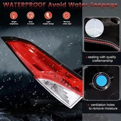 LED Tail Lights Outer Assembly Compatible with 2020-2024 Toyota Corolla Sedan L