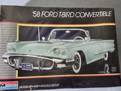 Vintage 1/24 MONOGRAM ’58 FORD T-BIRD CONVERTIBLE No. 2759 FACTORY SEALED 1987
