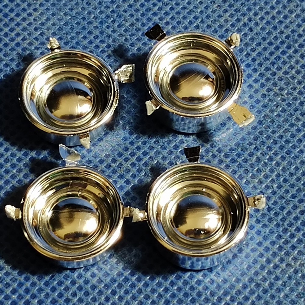 🌟 Chrome Reverse Wheels 1951 Bel Air 1:25 Scl 1000s Model Car Parts 4 Sale AMT