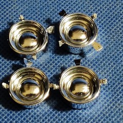 🌟 Chrome Reverse Wheels 1951 Bel Air 1:25 Scl 1000s Model Car Parts 4 Sale AMT