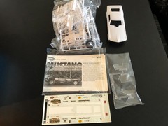 Polar Lights Blue Max 1969 Ford Mustang Funny Car 1/25, Sealed Parts Inside