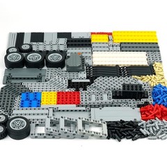 544PCS Engine Pullback Motor Kit, Technical Parts Set, Car Tire Axles & Connecto