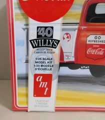 AMT Coca-Cola 1/25 Scale ’40 Willys Pickup Truck AMT1145/12 Round 2 Model Kit