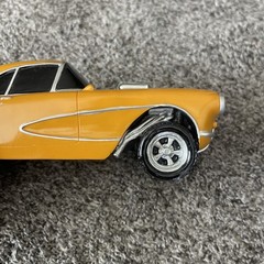 10” solid resin Gasser ‘57Corvette MODEL 57c-104 hot rod car Bronz Hand Painted