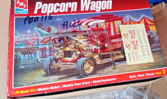 AMT/ERTL Popcorn Wagon 1/20 scale Kit open kit parts are in sealed bag