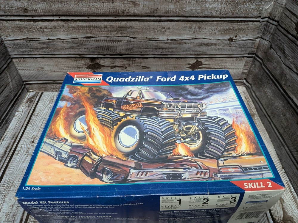 Monogram Quadzilla Ford 4X4 Monster Truck Pickup Model Kit