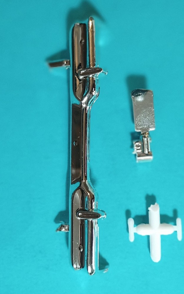🔥58 EDSEL PACER CHROME REAR BUMPER – AMT 1087M – MODEL KIT PARTS LOT FORD🔥