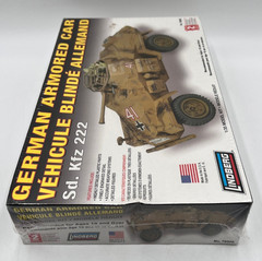 Lindberg Sd.Kfz. 222 German Armored Car 1/35 WWII Military Model Kit No. 76006