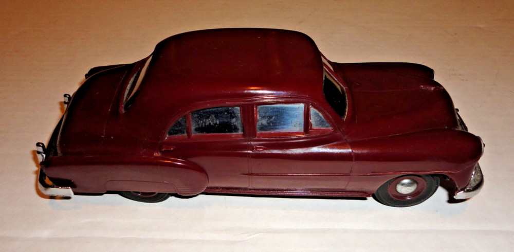 Vintage 1951 Chevrolet 4 Door Sedan Dark Maroon Dealer Promo Car Bank