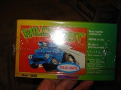 Polar Lights 6001F Willy Fast Cherry Bomb Red Box open kit Built 1998 Kit AS IS