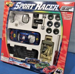 Stock Car Race Kit ~ Die Cast Body ~ Pull Back Spring Action ~ Sport Racer