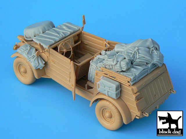 Black Dog 1/35 VW Type 82 Kubelwagen Stowage and Accessories Set (Tamiya) T35002