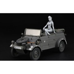 Hasegawa #52253 SP453 1/24 Pkw.K1 Kubelwagen Type 82 w/Blond Girls Figure