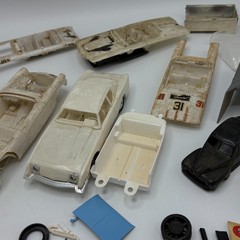 Vintage Model Car Parts Lot Bodies Interiors Decals AMT MPC 60s 70s