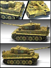 Academy 1/35 Tiger I Mid Version 13287 WWII German Heavy Tank Model Kit Sealed
