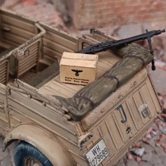 Diorama 1/35 WWII German Army Supplies Carton Model Tank Scene Model Accessories