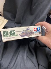 SU-85 Russian Tank Destroyer – 1/35 Scale Tamiya AFV kit#MM-172 Org Box Complete