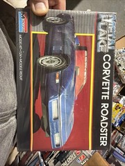 Monogram 2742 Model Corvette Roadster box opened 1987 kit factory sealed 1/24