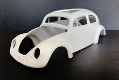 1957 VW CHOPPED OVAL WINDOW RESIN CONVERSION KIT for 1/24 TAMIYA 1966 VW KITS