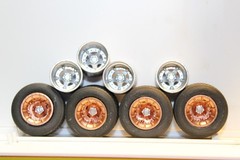 W-8 Free set of wheels with your New model car dirt track tires 1/25 scale,