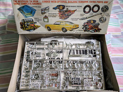 L@@K! RARE ORIGINAL VINTAGE MPC 1974 CHEVY VEGA KIT *SEALED-BAG *COMPLETE *NICE!