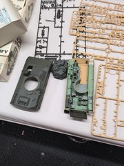 Lot(2) M2 Bradley Tank Kits (Started/Read) Academy Kit 13237 & Tamiya 35132
