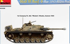 MINIART 35336 1/35 Scale StuG III Ausf. G March 1943 Alkett Prod Model Kit