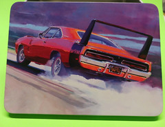 Empty USPS COLLECTOR TIN Model Car Not Included 1969 Dodge Daytona 1/25 AMT E2