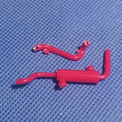 🌟 Exhaust Little Red Wagon 1:25 Scale 1000s Model Car Parts 4 Sale