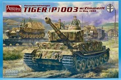Amusing Hobby 35A059 1/35 Panzerbefehlswagen Tiger (P) 003 w/Zimmerit in May1944