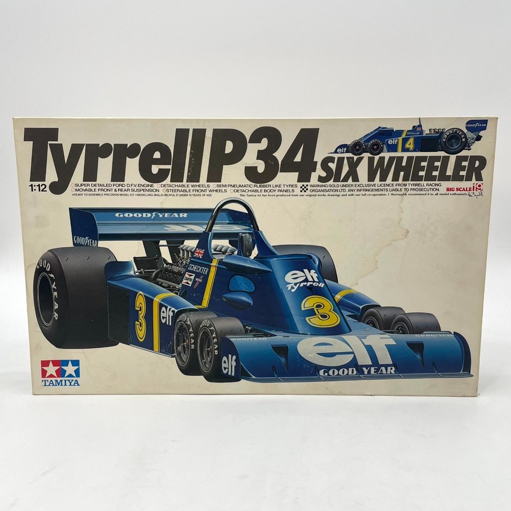Tamiya Tyrrell P34 Six Wheeler Formula One Car #BS1221 Model Kit 1:12 Scale