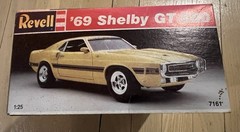 Revell 7161 1969 Mustang Shelby GT-500 BOX ONLY W/ Some parts Item#103-011