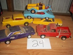 Model Car Junkyard/Parts Lot Salvage Built Plastic Models #24