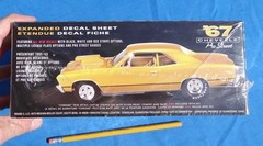 AMT ’67 Chevelle Pro Street 1:25 Scale Chevrolet Model Car Kit Expanded Decal