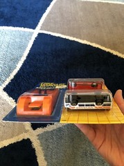 1986 Matchbox Automotive Superstars w/ Launcher 323i Cabriolet Ikarus Coach Bus