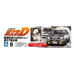Aoshima: 1/24 Initial D – Takumi Fujiwara AE86 Trueno Comics Vol. 37 Scale Model