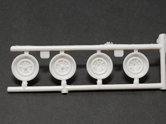 1977 Chevy Van STOCK STEEL WHEELS from 1:25 AMT Model Kit 77 Chevrolet STEELIES