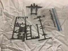 Plastic model car kit lot – Willys Jeep, P38, etc. (see description / photos)!