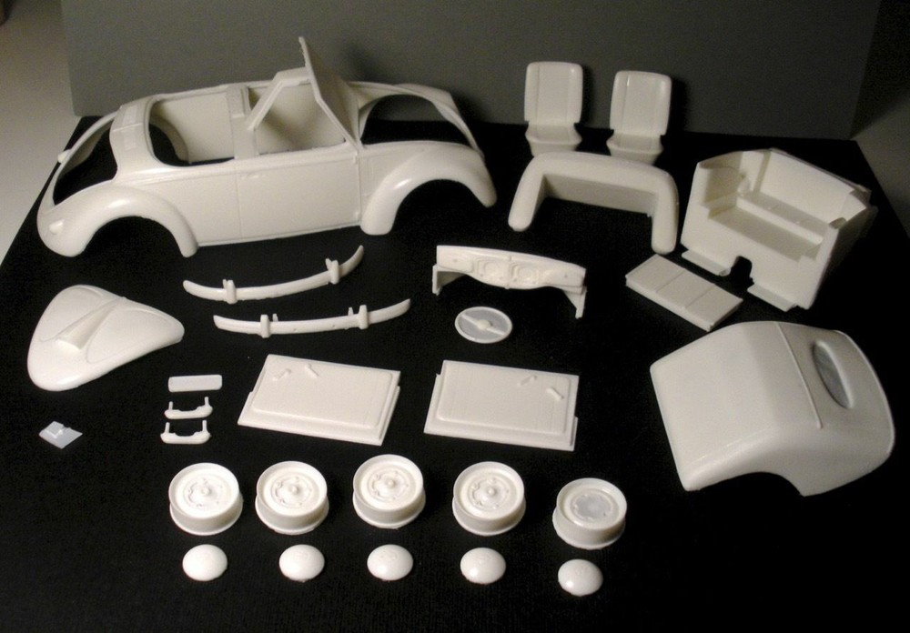 1950 VW HEBMULLER ROADSTER RESIN CONVERSION KIT for 1/24 TAMIYA 1966 VW KITS