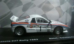 UNUSED WRC LANCIA 037 MONTECARLO 83 1:43 RALLY SCALE MODEL 1:43 BUBBLE DIECAST