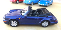 1/43 MINICHAMPS PORSCHE 911 (930) 1980 coupe, blue cobalt ,rare, mint, ++ !