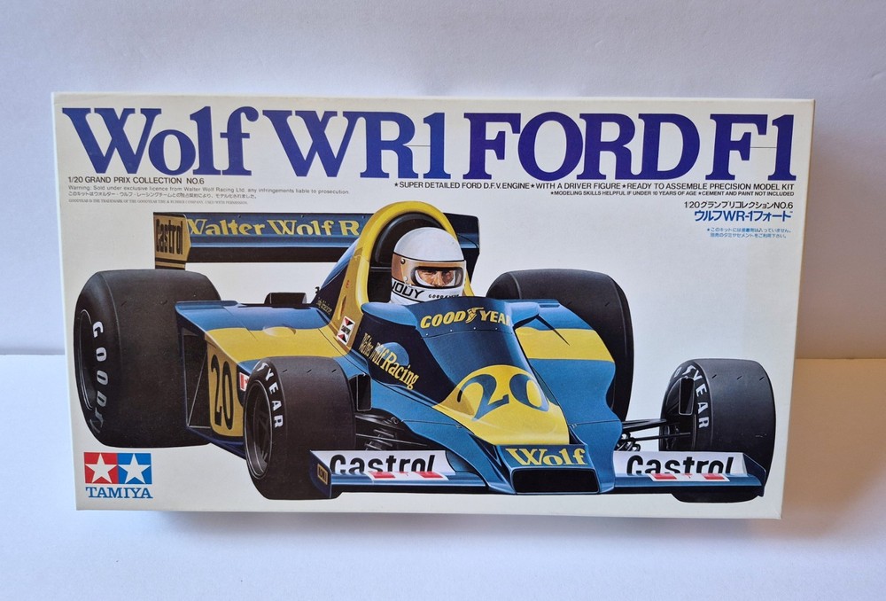 Tamiya 1/20 WOLF WR1 Ford F1 Formula One Model Kit SEALED INSIDE Jody Scheckter