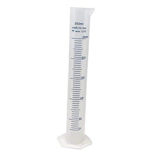 250ml Plastic Graduated Cylinder – Printed and Molded – 250ML PACK – 1