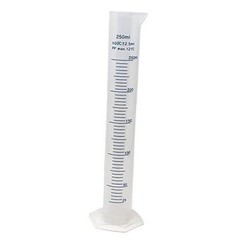 250ml Plastic Graduated Cylinder – Printed and Molded – 250ML PACK – 1